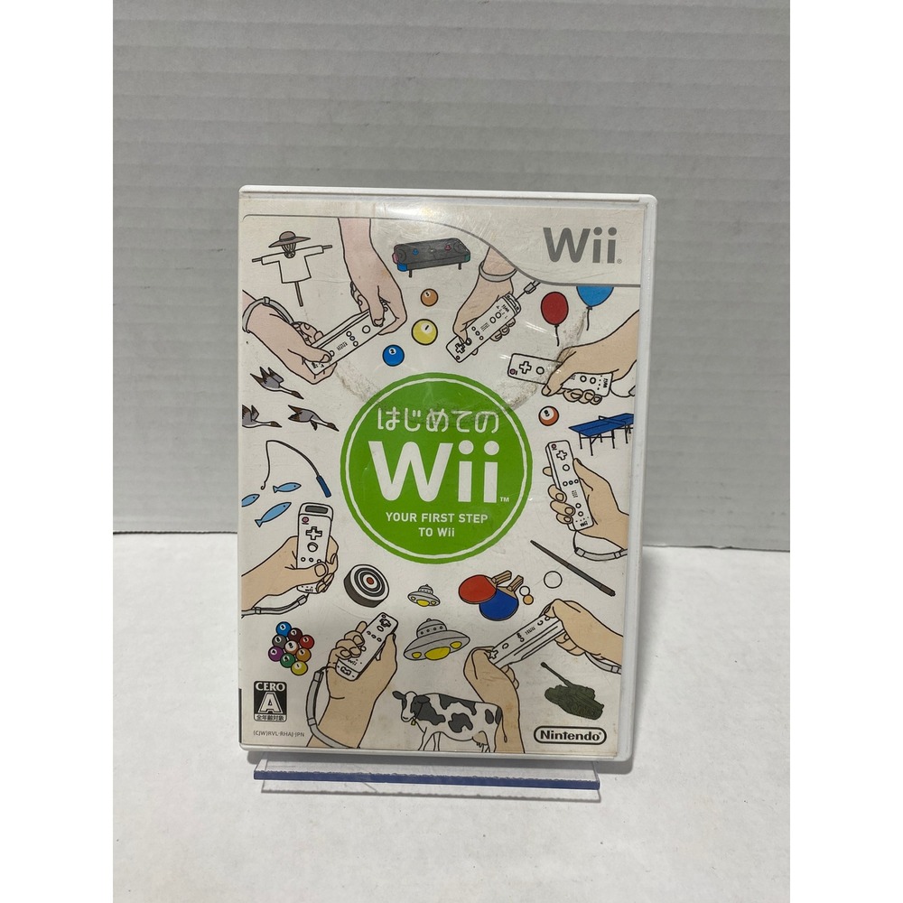 Nintendo Wii Play Video Game Japanese NTSC-J Import White CIB Excellent